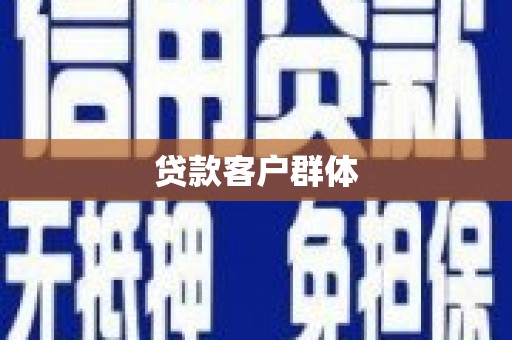 洪雅贷款客户群体