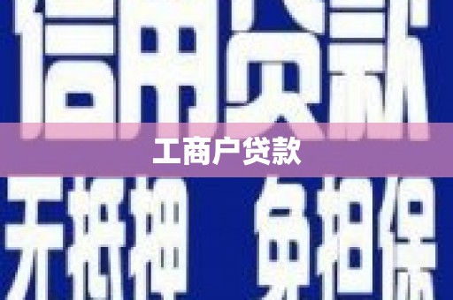 洪雅工商户贷款
