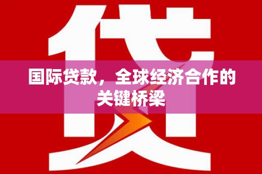 洪雅国际贷款，全球经济合作的关键桥梁
