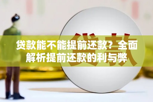 洪雅贷款能不能提前还款？全面解析提前还款的利与弊