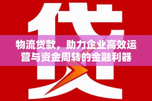洪雅物流贷款，助力企业高效运营与资金周转的金融利器