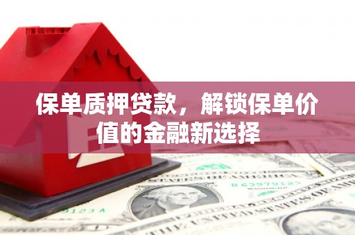 洪雅保单质押贷款，解锁保单价值的金融新选择