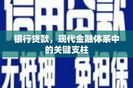 洪雅银行贷款，现代金融体系中的关键支柱