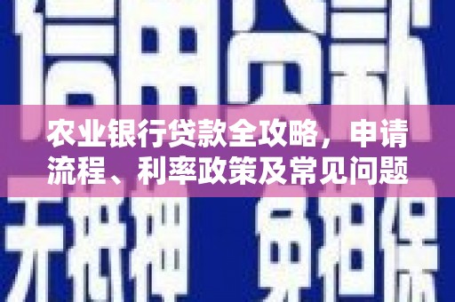 洪雅农业银行贷款全攻略，申请流程、利率政策及常见问题解析