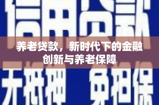 洪雅养老贷款，新时代下的金融创新与养老保障