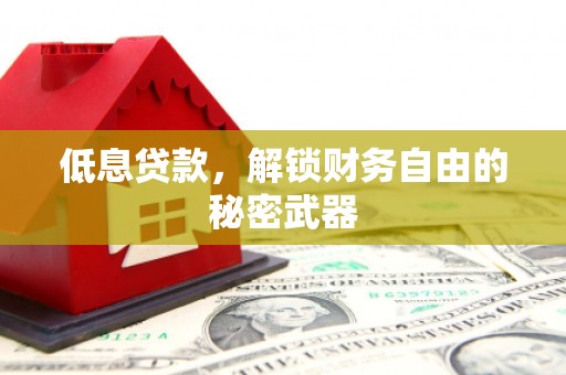 洪雅低息贷款，解锁财务自由的秘密武器