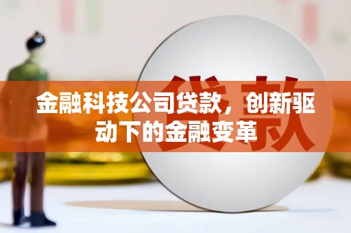 洪雅金融科技公司贷款，创新驱动下的金融变革