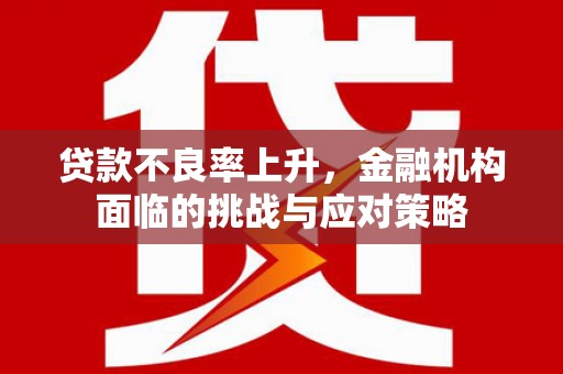 洪雅贷款不良率上升，金融机构面临的挑战与应对策略