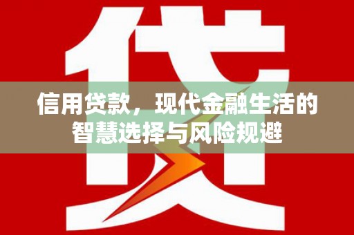 洪雅信用贷款，现代金融生活的智慧选择与风险规避