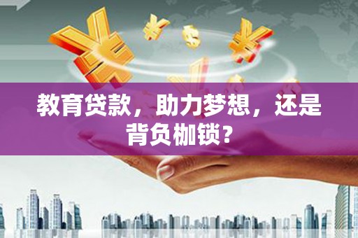 洪雅教育贷款，助力梦想，还是背负枷锁？