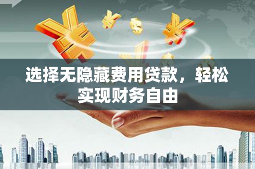 洪雅选择无隐藏费用贷款，轻松实现财务自由