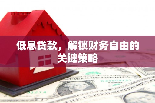 洪雅低息贷款，解锁财务自由的关键策略