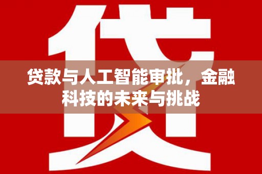 洪雅贷款与人工智能审批，金融科技的未来与挑战