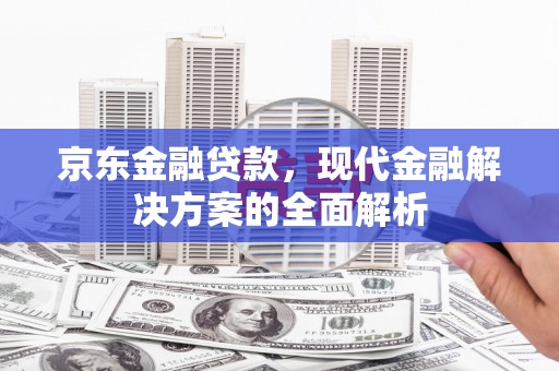 洪雅京东金融贷款，现代金融解决方案的全面解析