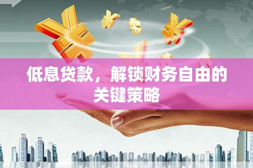 洪雅低息贷款，解锁财务自由的关键策略