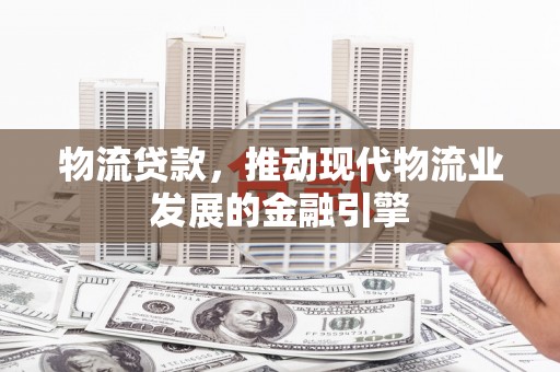 洪雅物流贷款，推动现代物流业发展的金融引擎