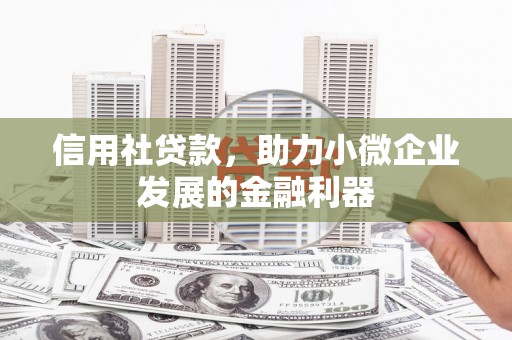 洪雅信用社贷款，助力小微企业发展的金融利器
