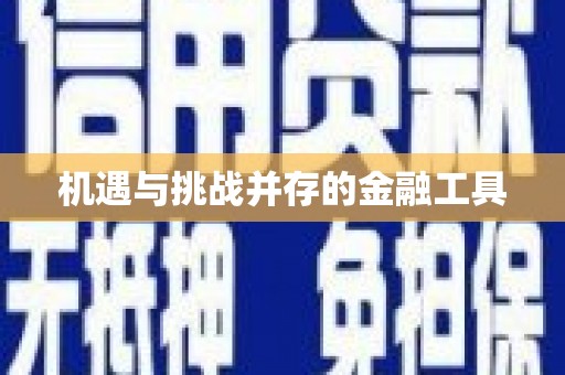 洪雅机遇与挑战并存的金融工具