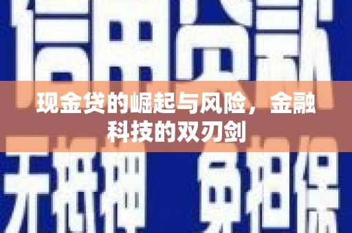 洪雅现金贷的崛起与风险，金融科技的双刃剑