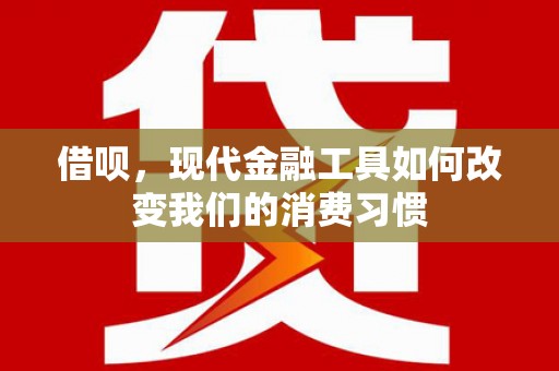 洪雅借呗，现代金融工具如何改变我们的消费习惯