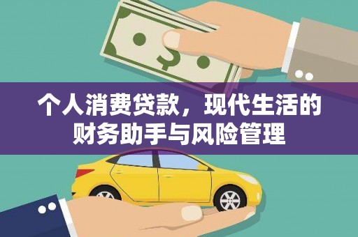 洪雅个人消费贷款，现代生活的财务助手与风险管理