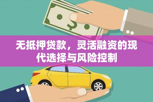 洪雅无抵押贷款，灵活融资的现代选择与风险控制