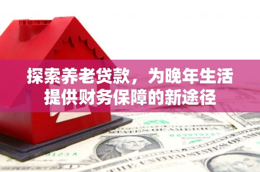 洪雅探索养老贷款，为晚年生活提供财务保障的新途径