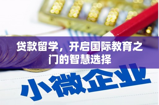 洪雅贷款留学，开启国际教育之门的智慧选择