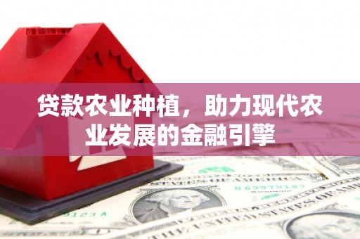 洪雅贷款农业种植，助力现代农业发展的金融引擎
