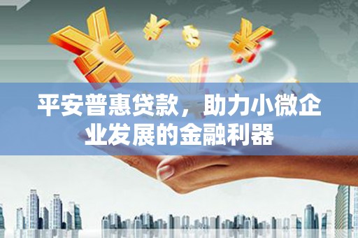 洪雅平安普惠贷款，助力小微企业发展的金融利器