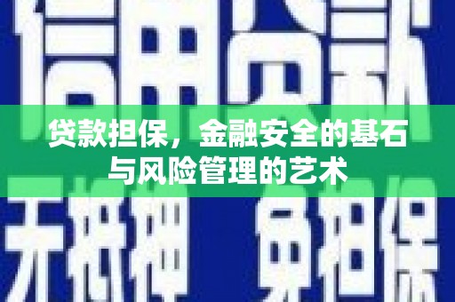 洪雅贷款担保，金融安全的基石与风险管理的艺术