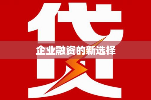 洪雅企业融资的新选择