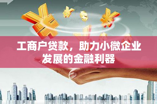 洪雅工商户贷款，助力小微企业发展的金融利器