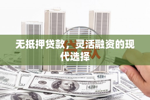 洪雅无抵押贷款，灵活融资的现代选择