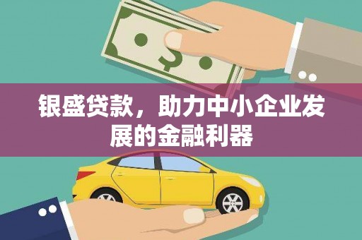 洪雅银盛贷款，助力中小企业发展的金融利器