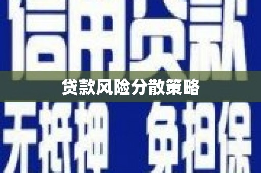 洪雅贷款风险分散策略