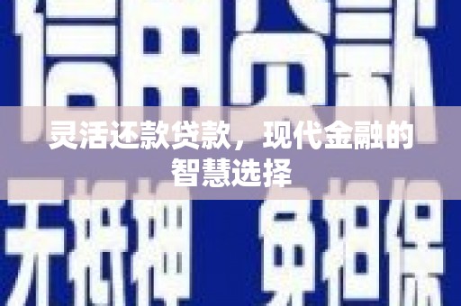 洪雅灵活还款贷款，现代金融的智慧选择