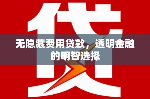 洪雅无隐藏费用贷款，透明金融的明智选择