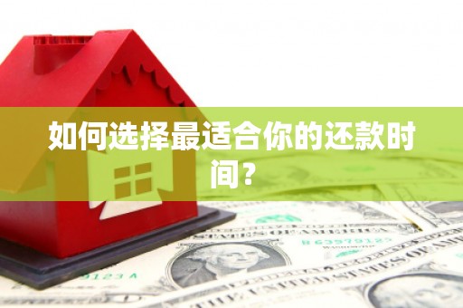 洪雅如何选择最适合你的还款时间？