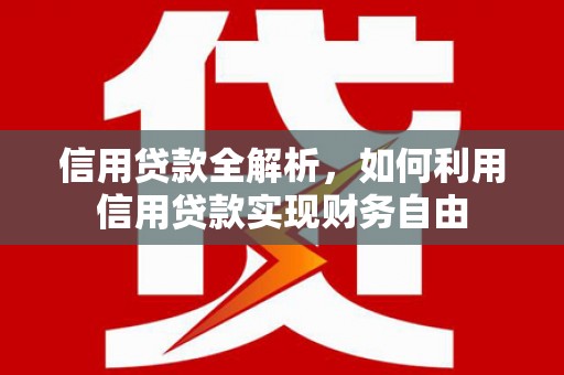 洪雅信用贷款全解析，如何利用信用贷款实现财务自由