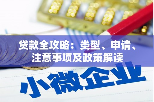洪雅贷款全攻略：类型、申请、注意事项及政策解读