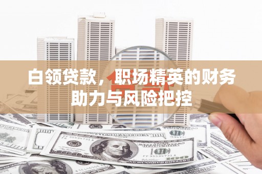 洪雅白领贷款，职场精英的财务助力与风险把控